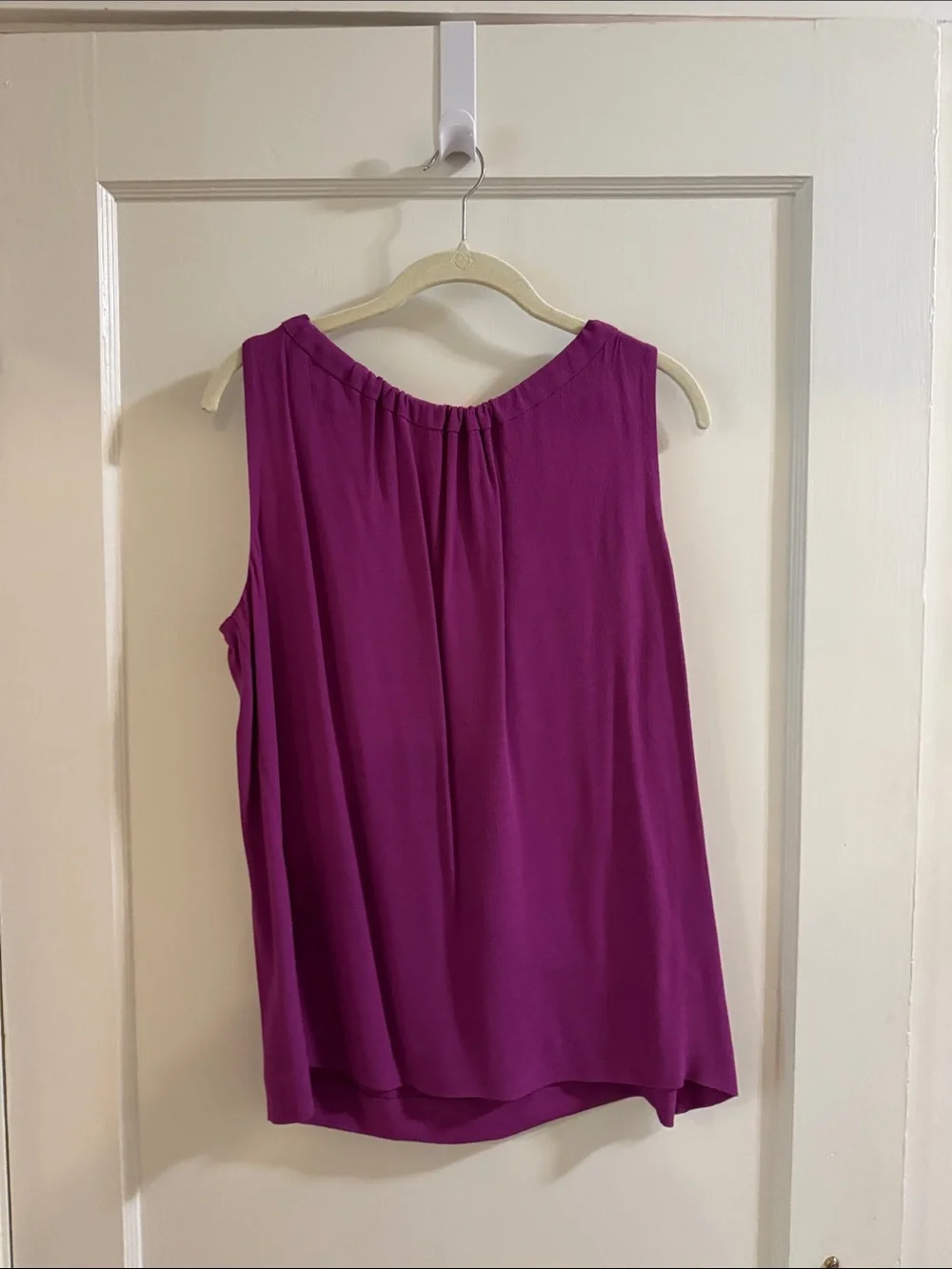 Kate Spade Sleeveless Purple with Back Orange Tie Detail